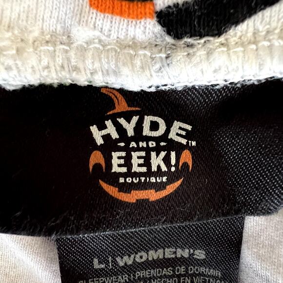 Hyde & Eek Pajama Set Women Large Glow-in-dark Mummy Wrap Halloween Sleepwear - Picture 3 of 16